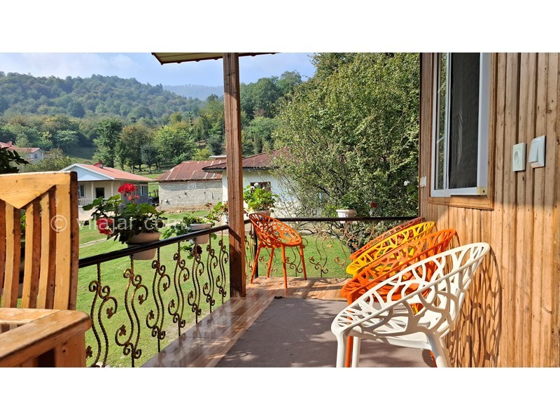 عکس شماره 874439 - اجاره ویلا چوبی در ماسال - ویوی زیبای تراس بالا