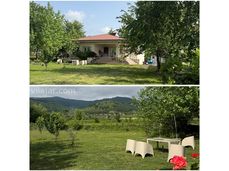 عکس شماره 883383 - ویلا باغ با استخر روباز شاندرمن - نمایی از ویلا و چشم انداز رو به روی ویلا