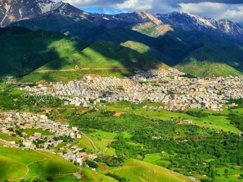 عکس شماره 889510 - اجاره اقامتگاه در پاوه نوریاب - نمایی از شهر پاوه و نوریاب 