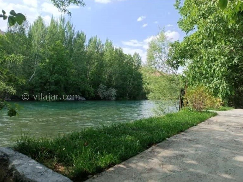 عکس شماره 899922 - اجاره ویلا باغ در سامان لب رودخانه - 